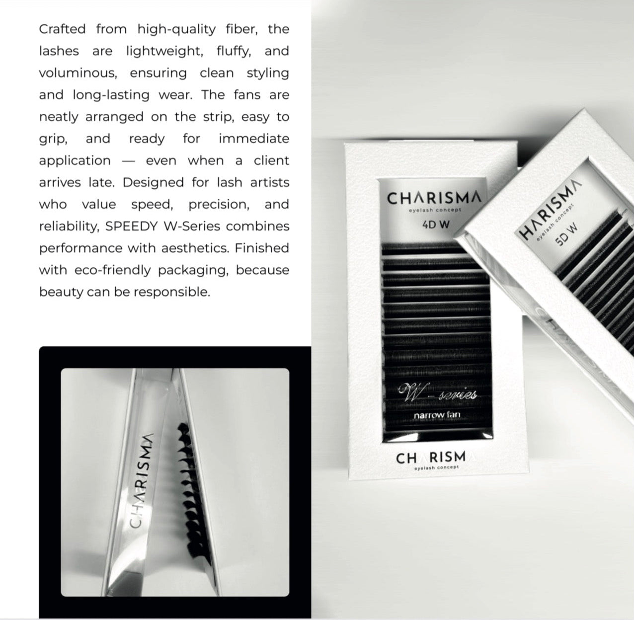 SPEEDY W-series Narrow fan Black Lashes