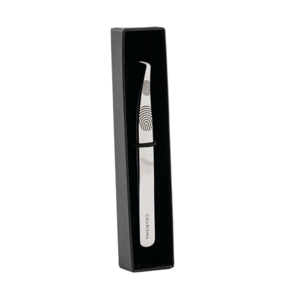 FINGERPRINT Mini Boot 𝟗𝟎° Volume Lash Tweezer (Hand-Sharpened)