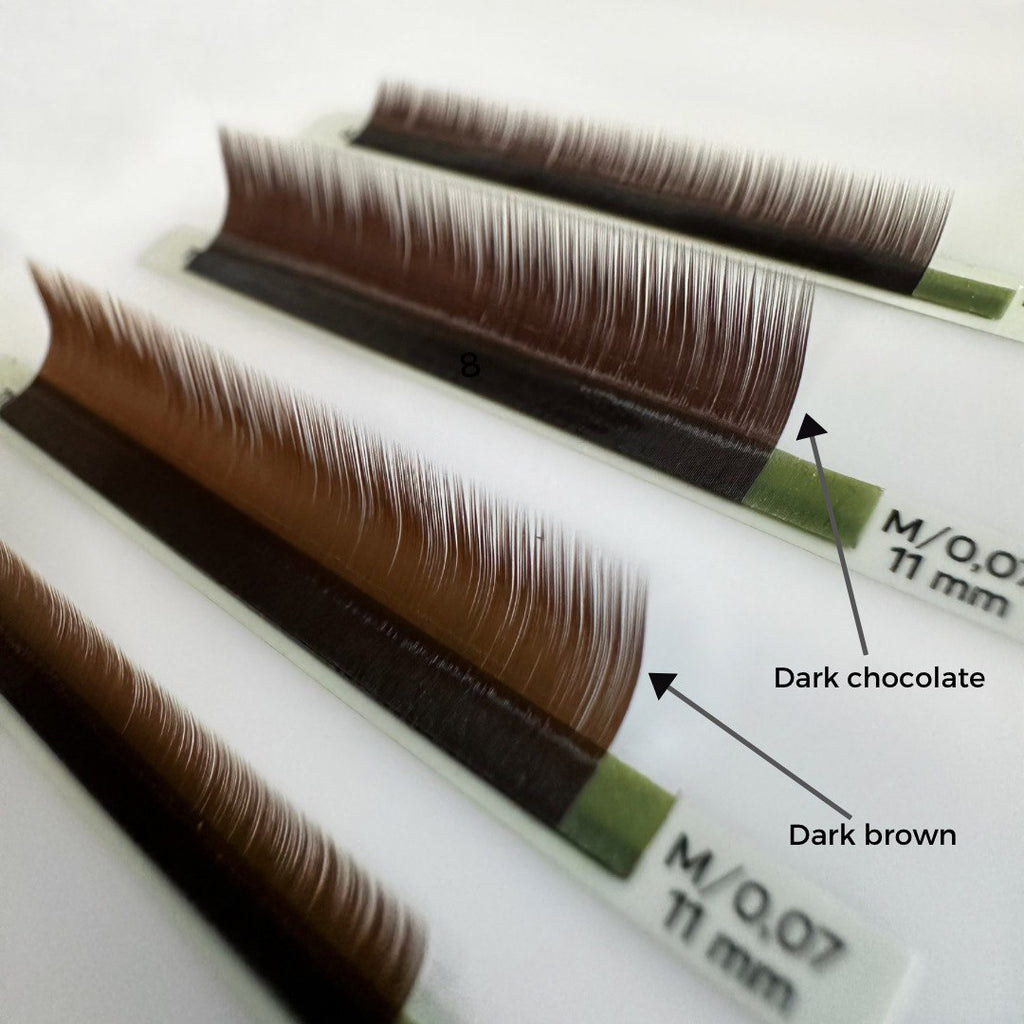 Brown lash extension trays, CHARISMA ICONIC 24 lines