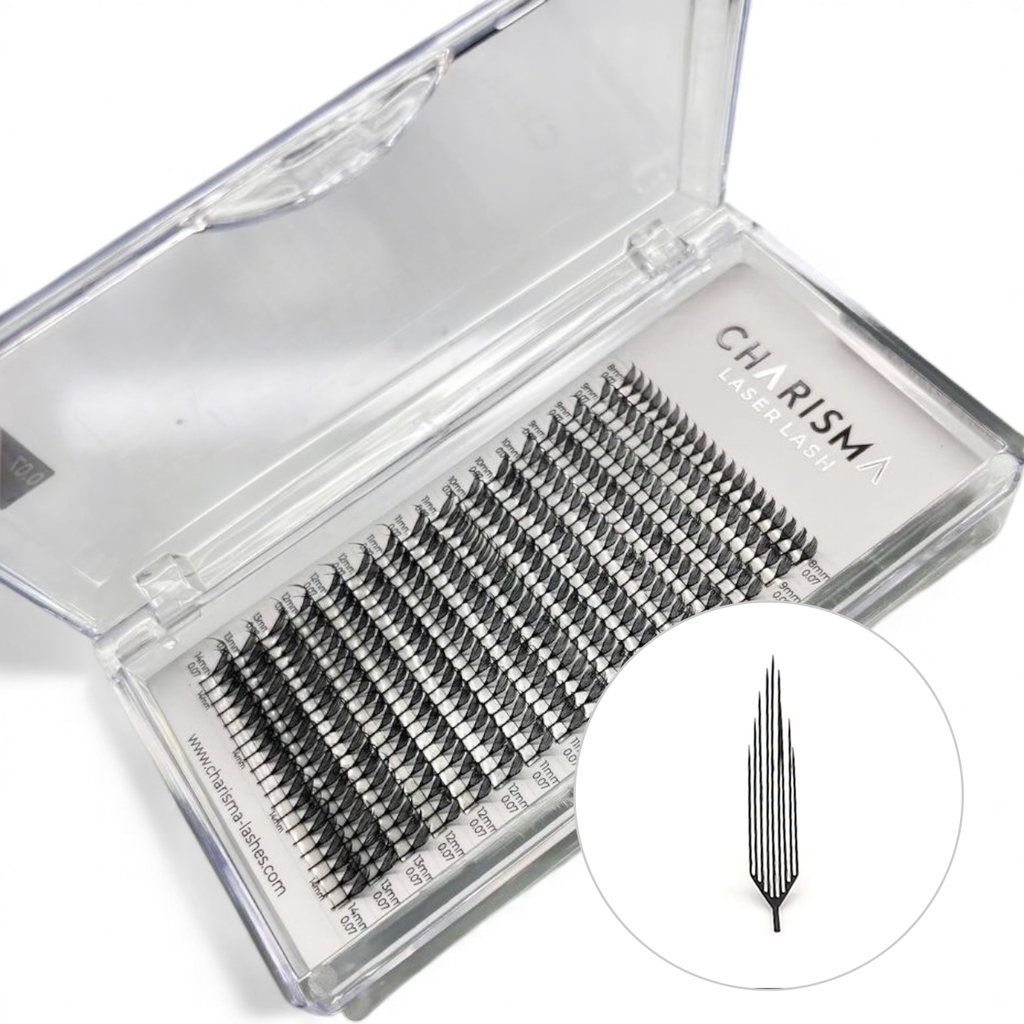LASERLASH premade lash spikes for anime and wispy sets