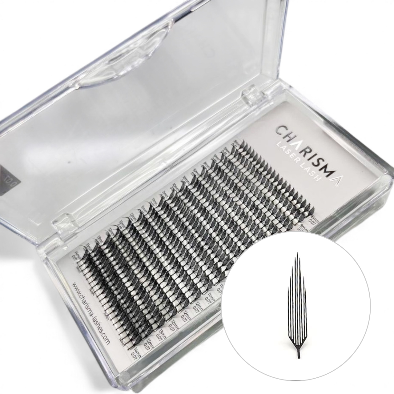 LASERLASH premade lash spikes for anime and wispy sets