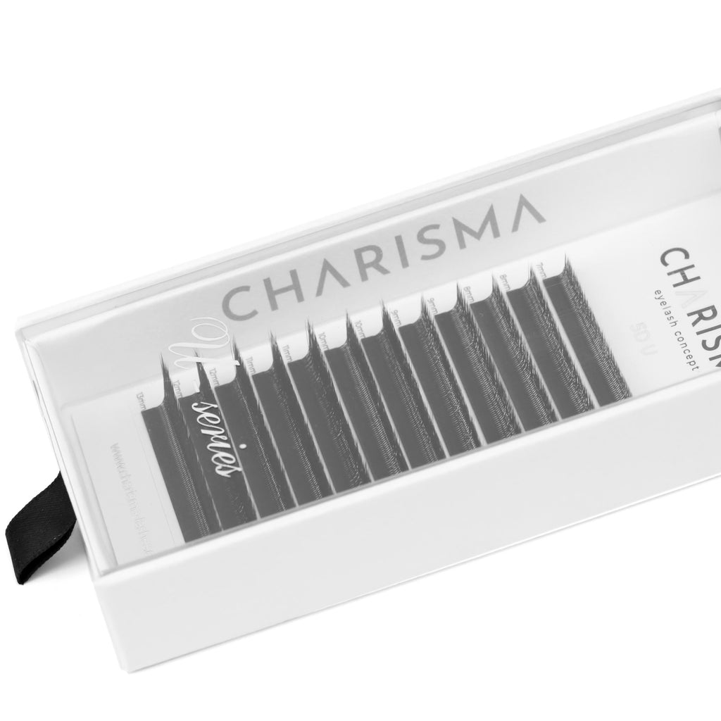 U-shape premade fans showing the perfect top line effect