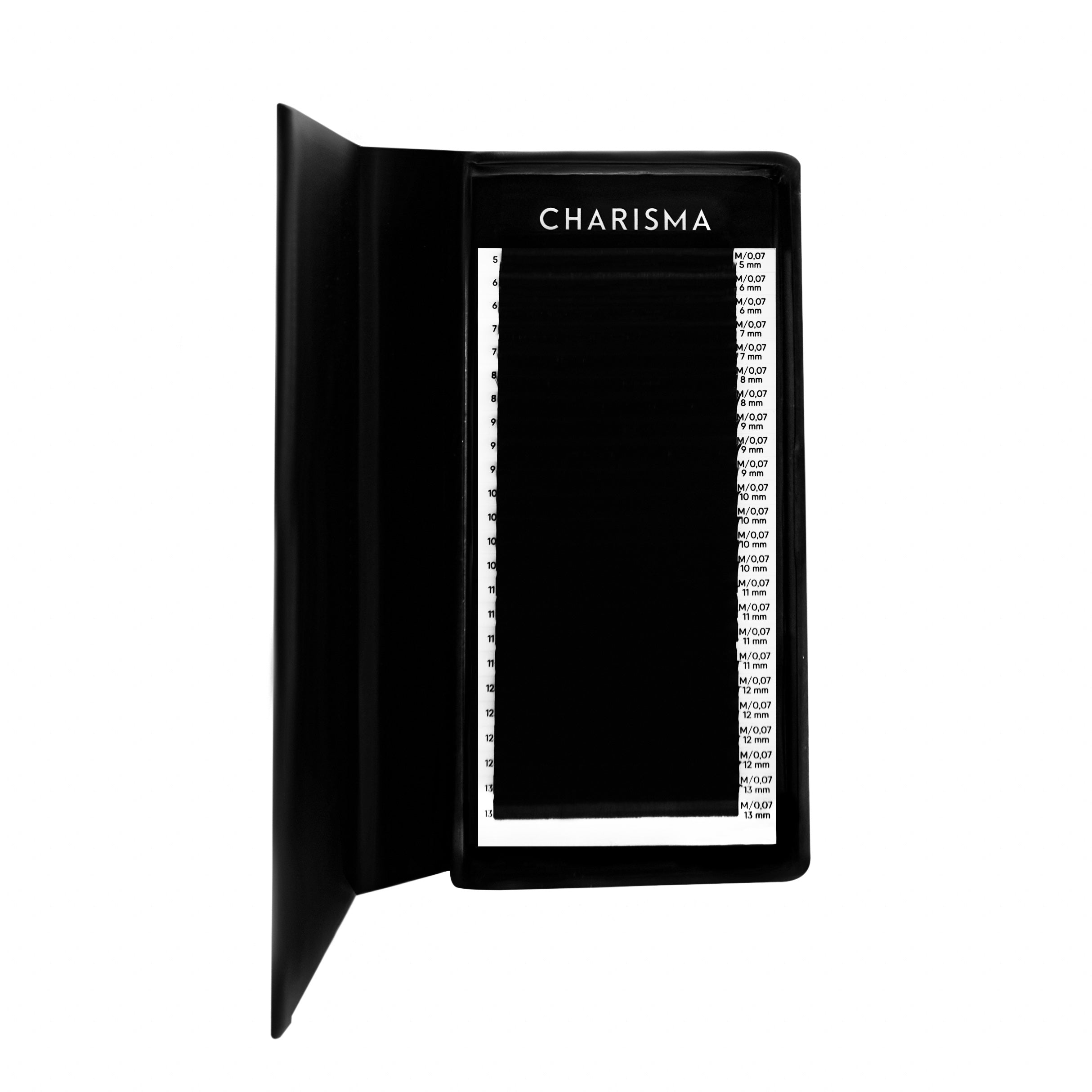Black volume lash extension tray, 24 lines, CHARISMA ICONIC